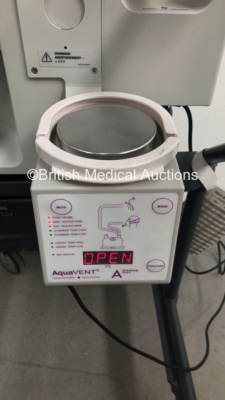 Nellcor Puritan Bennett 840 Ventilator System Software Version 4-070000-85-AN Running Hours 38916 with Armstrong Medical AquaVent Heater Humidifier on Nellcor Mobile Stand (Powers Up) * SN 07 170 90867 * - 5