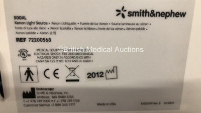 Smith & Nephew 500XL Xenon Light Source *Mfd 2012* (Powers Up) - 4