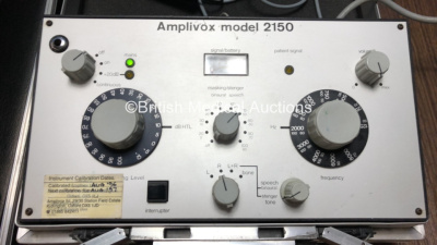 1 x Starkey Audiometer Ansi Hearing Threshold Level with Accessories (No Power) and 1 x Amplivox Model 2150 Audiometer with Accessories (Powers Up) - 2