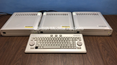 Job Lot Including 3 x Siemens Unity 2 Control Units (2 x Power Up 1 x No Power) and 1 x Unity 2 Super Silent Keyboard (1 Missing Button) *701376 / 710047 / 686567*