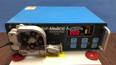 1 x Richard Wolf 2302 RIWO Drive Unit and 1 x Arthrex Continuous Wave II Arthroscopy Pump AR-6450 (Both Power Up) - 2