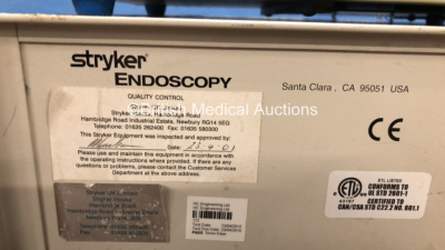 1 x Dyonics EP-1 Endoscopic Powered Instrument System *Version 2.0* with Footswitch (Powers Up) and 1 x Stryker X6000 Light Source (No Power) - 5