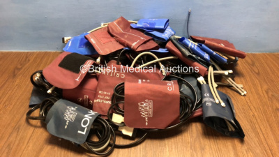 Job Lot of GE Blood Pressure Leads and Cuffs