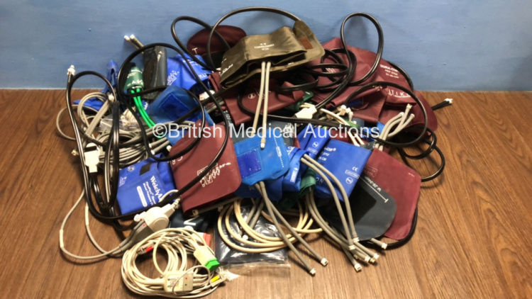 Job Lot of GE Blood Pressure Leads and Cuffs