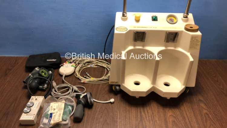 Mixed Lot Including 1 x Eschmann VP 35 Twin Jar Suction Unit (Powers Up) 1 x Philips ECG Lead, 2 x Welch Allyn BP Meters and 1 x Cyber Electronics CE 70