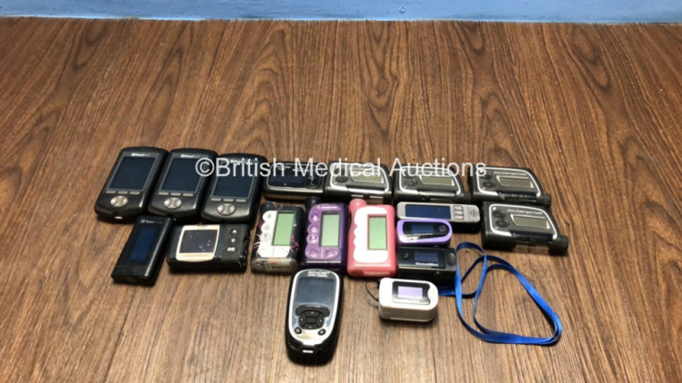 Job Lot Including 3 x OmniPod Diabetes Meters, 4 x Accu-Chek Spirit Combo Insulin Pumps, 3 x Medtronic MiniMed Paradigm Insulin Pumps and 3 x Fingertip Oximeters