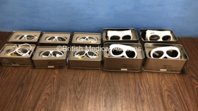 10 x Laser Vision Eye Protector Goggles in Cases