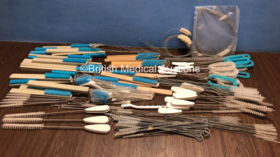 Job Lot of Various Surgical Instrument Cleaning Brushes