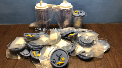 Job Lot of 3 x Suction Cups and Medela Suction Lids / Bags