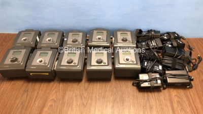 10 x Philips Respironics System One REMstar Pro C-Flex + CPAP Units with 10 x Power Supplies (5 x Missing Dials) P13805443458B2 / P21628809585A / P15848692C616 / P15864482EBBCA / P10344743 / P185626965184 / P11578859861B / P174544023E89 / P09330465 / P162