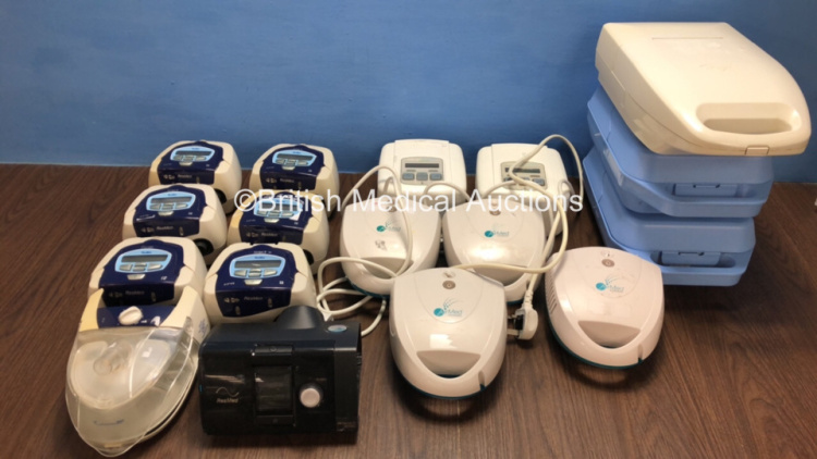 Job Lot Including 1 x ResMed AirSense 10 Autoset CPAP, 6 X ResMed S8 CPAP (4 x Escape II, 2 x Escape) 2 x DeVilbiss Sleepcube, 4 x AirMed 1000 Compressor Nebulisers and 3 x Nebulisers