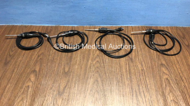 4 x Pentax BS-LC1 Light Cables (All with Outer Casing Damage - See Photos) *A012367 / A015544 / A012361 / A015469*