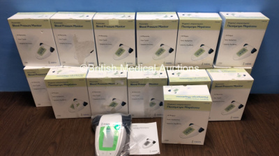 Job Lot of 18 x Onbo Type M30 Automatic Blood Pressure Monitors with Cuffs in Boxes