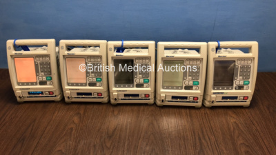 4 x Baxter Colleague and 1 x Baxter Colleague CXE Infusion Pump (All Power Up)