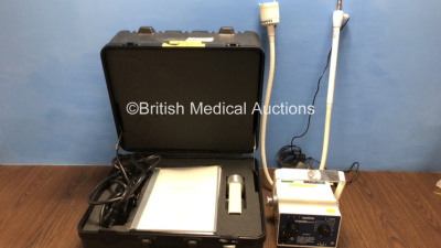 1 x MinXray P200D Mark III Dental X-Ray Unit in Carry Case and 1 x Daray X100LED Examination Light in Case