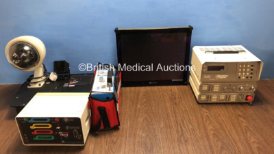 Mixed Lot Including 1 x Neovo x-19AV Monitor, 1 x Xltek Power Module with 1 x Xltek EEG Desktop System, 1x Timeter Series RT-200 Calibration Analyser and 1 x Sam MGE 420LX Suction Unit