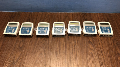 7 x Smiths Medical CADD-Legacy Plus Model 6500 Ambulatory Infusion Pumps (1 x Missing Battery Lid - Untested Due to no Batteries) *384646 / 373246 / 384648 / 373246 / 384645 / 373243 / 373241*