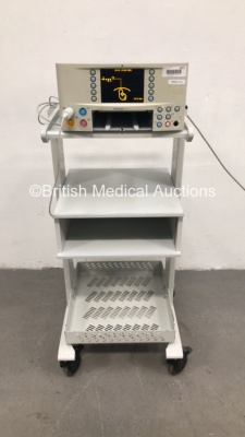 Huntleigh Sonicaid FM800 Fetal Monitor on Stand with 1 x ULT Transducer (Powers Up - Missing Printer Tray - See Pictures) *S/N 739AX0230146-07*