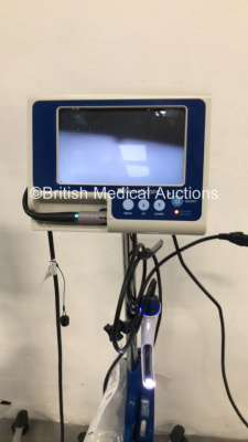 1 x Glidescope Cobalt AVL Monitor on Stand with Handpiece and 1 x Glidescope Portable GVL with Handpiece (Both Power Up) *S/N AM101740 / PM083913* C4/37, C4/21 - 4