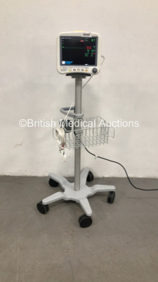 GE Dash 4000 Patient Monitor on Stand with BP1,BP2,SpO2,Temp/CO,CO2,NBP and ECG Options with 1 x SpO2 Finger Sensor (Powers Up)