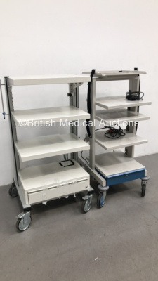 1 x Storz Stack Trolley and 1 x Unknown Make Stack Trolley - 2