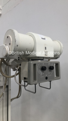 GE AMX 4 Plus Mobile X-Ray Model 46-270954G2 with Control Hand Trigger and Key (Powers Up) * Mfd Sept 2003 * - 3