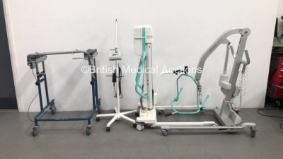 Mixed Lot Including 1 x XXL Rehab Stand Tall Walking Aid,1 x Aktilite Galderma LED Patient Examination Light,1 x Arjo Maxi Move Electric Patient Hoist and 1 x Liko Viking M Electric Patient Hoist