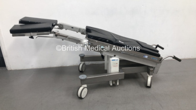 ALM Top 906B Manual Operating Table with Cushions (Hydraulics Broken)