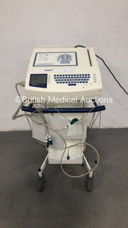 Mortara Instrument ELI 250 ECG Machine on Stand with 1 x 10-Lead ECG Lead (Powers Up) * Asset No FS 0106069 *