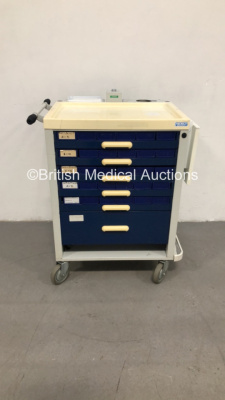 Medisco Crash Trolley with Draws * S/N N/A *