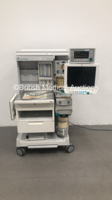 Datex-Ohmeda Aestiva/5 Anaesthesia Machine with Datex-Ohmeda Aestiva/5 SmartVent 7900 Software Version 4.8 PSVPro,Module Rack with 3 x Blank Modules,Oxygen Mixer,Bellows,Absorber and Hoses (Powers Up) * SN AMRN01354 *