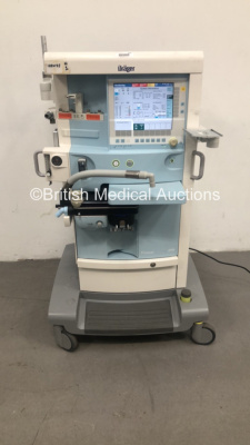 Drager Primus Infinity Anaesthesia Machine Software Version 4.53.00 - Running Hours Mixer 44163 Ventilator 7796 (Powers Up) *S/N ASCS-0005* **Mfd 2009**