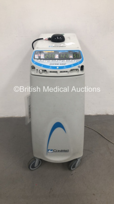 ConMed Electrosurgery System 5000 Electrosurgical Generator Model 60-8005-001 with Bipolar Dome Footswitch (Powers Up)