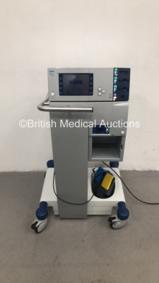 ERBE VIO 300D Electrosurgical/Diathermy Unit Version 1.7.2 on ERBE Trolley with 2 x Footswitches (Powers Up)