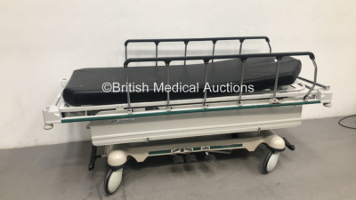 2 x Stryker Transport Hydraulic Patient Trolleys with Mattresses (Hydraulics Tested Working) *C* - 3