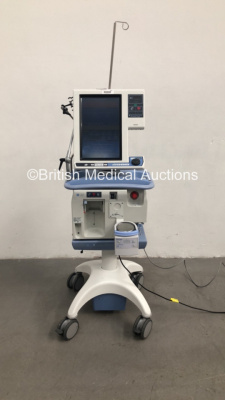 Nellcor Puritan Bennett 840 Ventilator System Software Version 4-070000-85-AN Running Hours 14775 with Fisher & Paykel MR850AEK Respiratory Humidifier on Nellcor Mobile Stand (Powers Up) * SN 12 170 95730 *