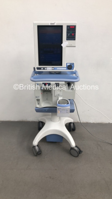 Nellcor Puritan Bennett 840 Ventilator System Software Version 4-070000-85-AN Running Hours 18315 with Fisher & Paykel MR850AEK Respiratory Humidifier on Nellcor Mobile Stand (Powers Up) * SN 12 170 95671 *