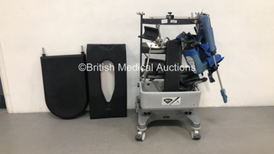 Anetic Aid QA4 Accessory Trolley with Job Lot of Attachments Including Cushions,Leg Splints and Stirrups