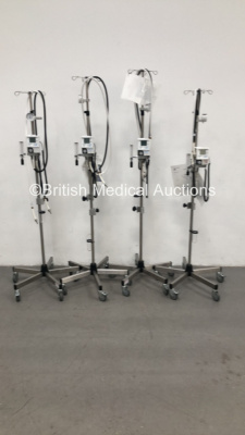 4 x Maxtec Max Blend High Flow Air/Oxygen Blender on Stands * SN BEF01672 / BEF01657 / TL00000032 / BEF01676 *