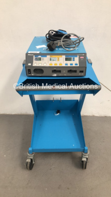Valleylab Force FX-8C Electrosurgical/Diathermy Unit on Valleylab Trolley with 1 x Bipolar Dome Footswitch (Powers Up) * Asset No FS 0115195 * - 2