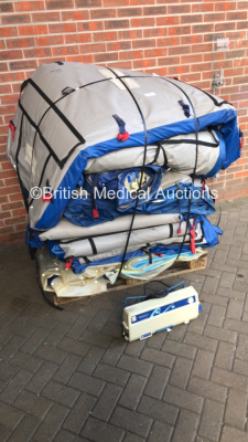 Pallet of Approx 12 x Inflatable Mattresses with 12 x Mattress Pumps * Stock Photo Taken - 1 x Pump in Photo - 12 Included * - 3
