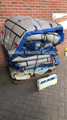 Pallet of Approx 12 x Inflatable Mattresses with 12 x Mattress Pumps * Stock Photo Taken - 1 x Pump in Photo - 12 Included * - 2