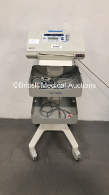 Huntleigh Healthcare BD4000XS Fetal Monitor on Stand with 2 x US Transducers, 1 x TOCO Transducer and 1 x Finger Trigger (Powers Up) * SN N/A *