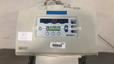 Huntleigh Healthcare BD4000XS Fetal Monitor on Stand with 2 x US Transducers, 1 x TOCO Transducer and 1 x Finger Trigger (Powers Up) * SN N/A * - 2