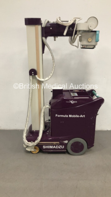 Shimadzu Formula Mobile-Art X-Ray Model MUX-100H with Control Hand Trigger and 2 x X-Ray Cassettes (Powers Up with Key-Key Included) * SN 0362Z19007 * * Mfd March 2008 *