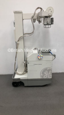 GE AMX 4 Plus Mobile X-Ray Model 2236420 with Control Hand Trigger (Powers Up with Key-Key Included) * SN 551595WK2 * * Mfd Oct 1999 *