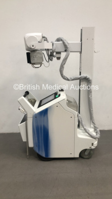 GE Brivo XR285AMX Analog Mobile X-Ray Model 5555000-2 with Control Hand Trigger (Powers Up) * SN 1028298WK6 * * Mfd May 2012 *