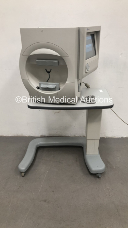 Zeiss Humphrey Field Analyzer Model 720i Rev 4.2 with Control Finger Trigger on Motorized Table (Powers Up) * SN 720i-6305 * * Mfd 2004 *