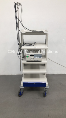 CTL Medical Stack Trolley Including Olympus OTV-SI Digital Processor (Powers Up) * SN 7356116 *