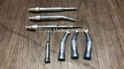 Job Lot of Dental Attachments and Handpieces Including 1 x INTRAmatic 20CH Handpiece, 1 x Nobel Biocare DEC 320N Handpiece, 1 x Nobel Biocare DEA 035N Handpiece,1 x Stryker Microtome 140 1 x Stryker Microtome 142 Attachment and 1 x Stryker Roto Osteotome